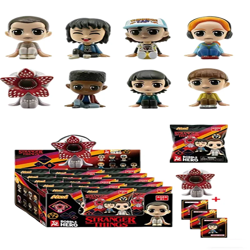 Anime Stranger Things 24 pièces/ensemble, boîte mystère, figurine Jane Ives/Will Byers/Mike Wheeler, figurine d'action, jouet, boîte mystère, cadeau