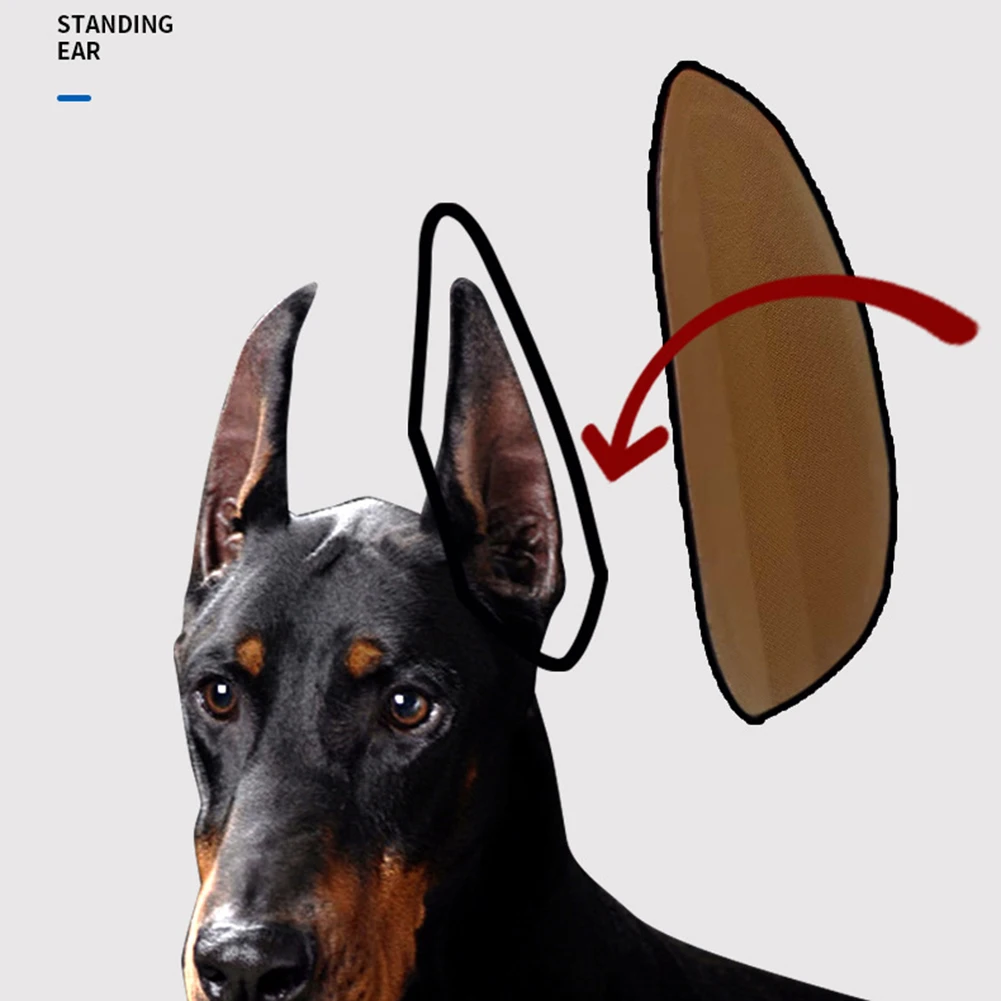 Practical Corrective Dog Ear Stickers Milk Calcium Pet Ear Lifting Patch Arc Glue Free Care Tools for Doberman Corgi