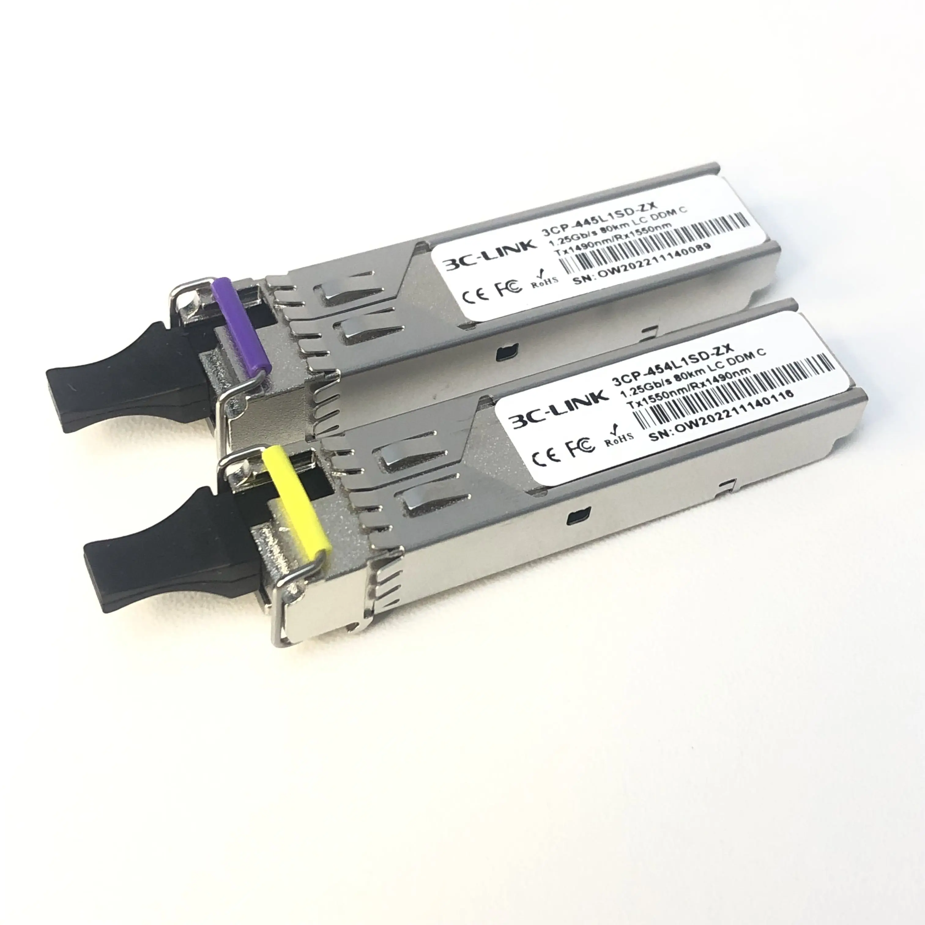 3C-LINK 1gb 1310/1490  Single  mode fiber BIDI SC LC copper 10/100/1000base-tx sfp module 70KM 80KM sfp to rj45 transceiver