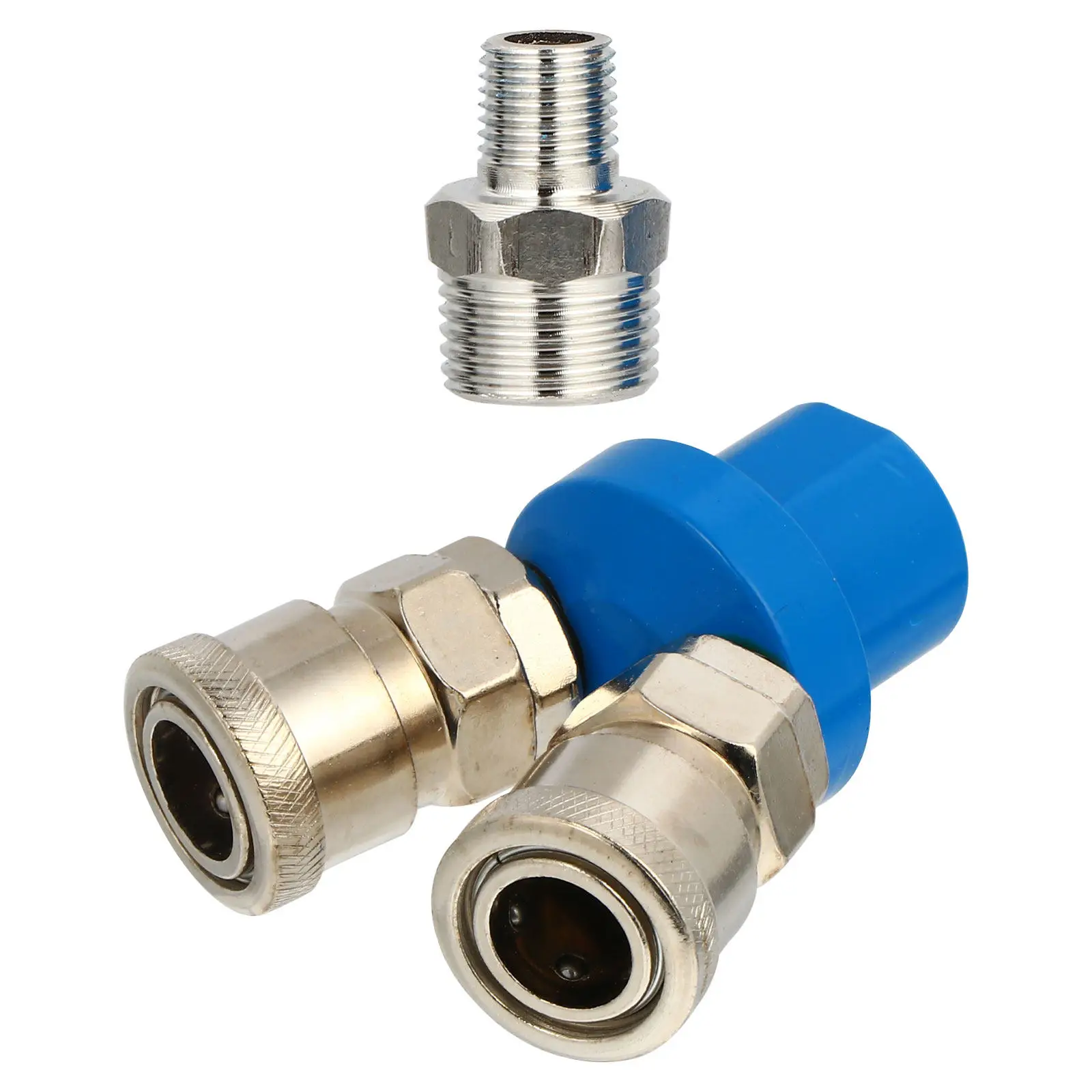 

1Set Sturdy C-Type Pneumatic Quick Connector Air Compressor Hose Coupler Leak-Proof Easy-Install Industrial Grade Tubing Fitting