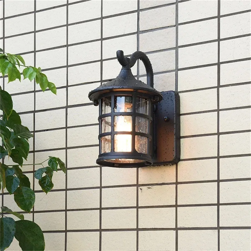 

FAIRY Outdoor Wall Lamps Retro Bronze LED Light Sconces Classical Waterproof for Home Balcony Villa Decoration