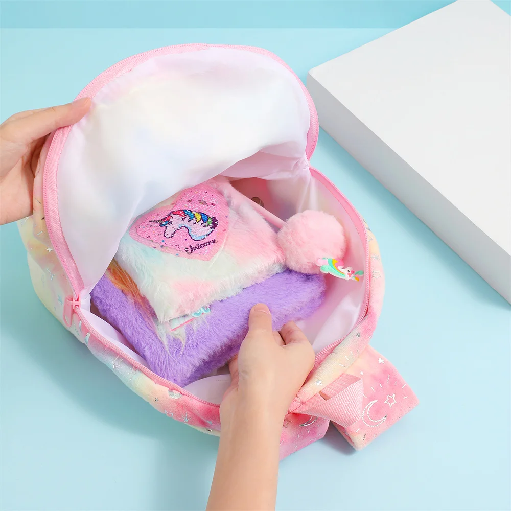Kawaii Neue Cartoon Plüsch Einhorn Rucksack kinder Geschenk Student Schule Große Kapazität Rucksack Kindergarten Tasche Mädchen Geschenke
