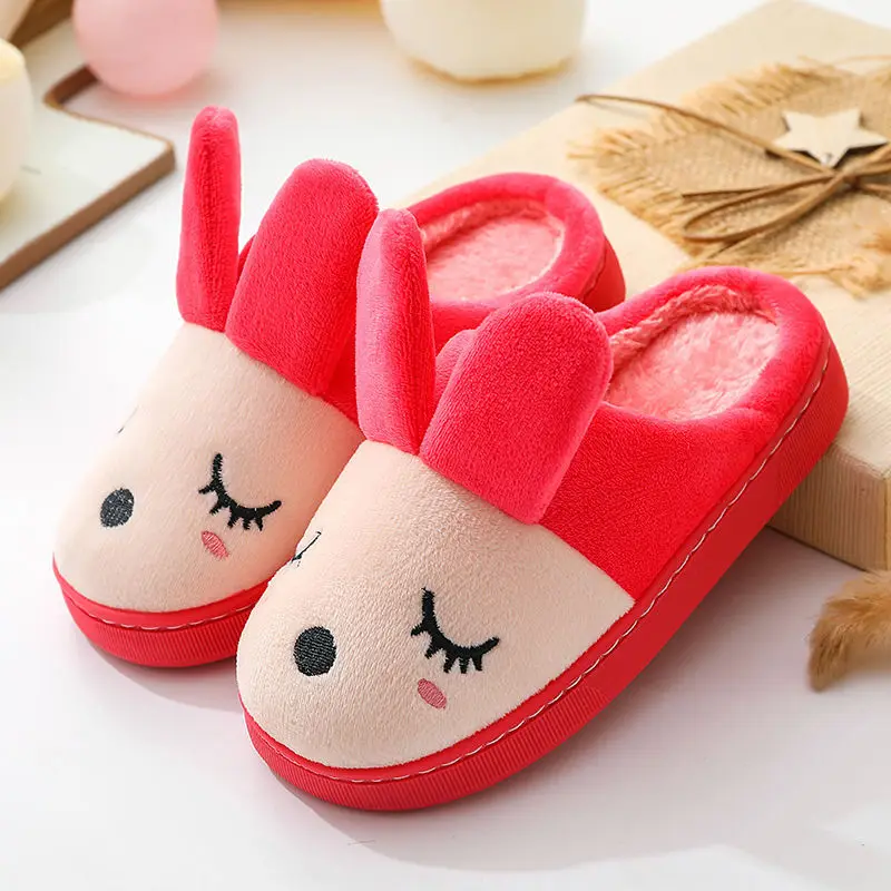 

Pantuflas Child Cotton Slippers 2023 New Warm Cotton Shoe Cute Home Shoes Non Slip Girl Shoe Indoor Boy Shoe Flip Flops Kid Shoe