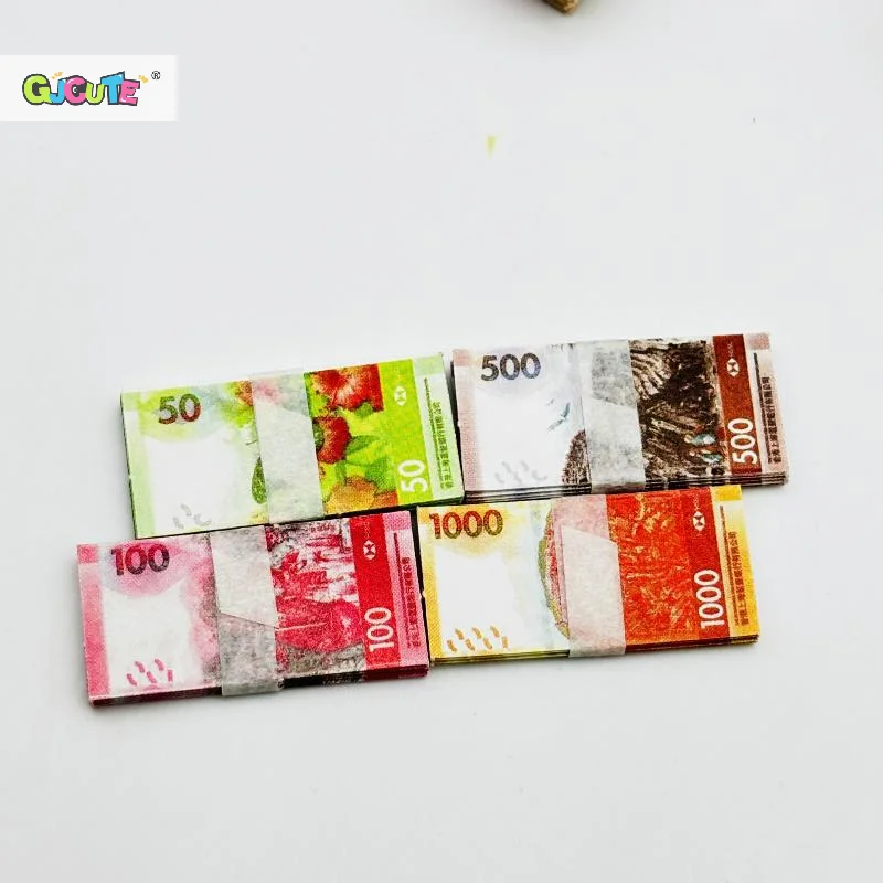 10 ชิ้น/ล็อตเล่นกระดาษเงินสด Prop ชุด DIY ตุ๊กตาอุปกรณ์เสริม, ของสะสมที่สมบูรณ์แบบสําหรับเด็ก 4 ปีขึ้นไป