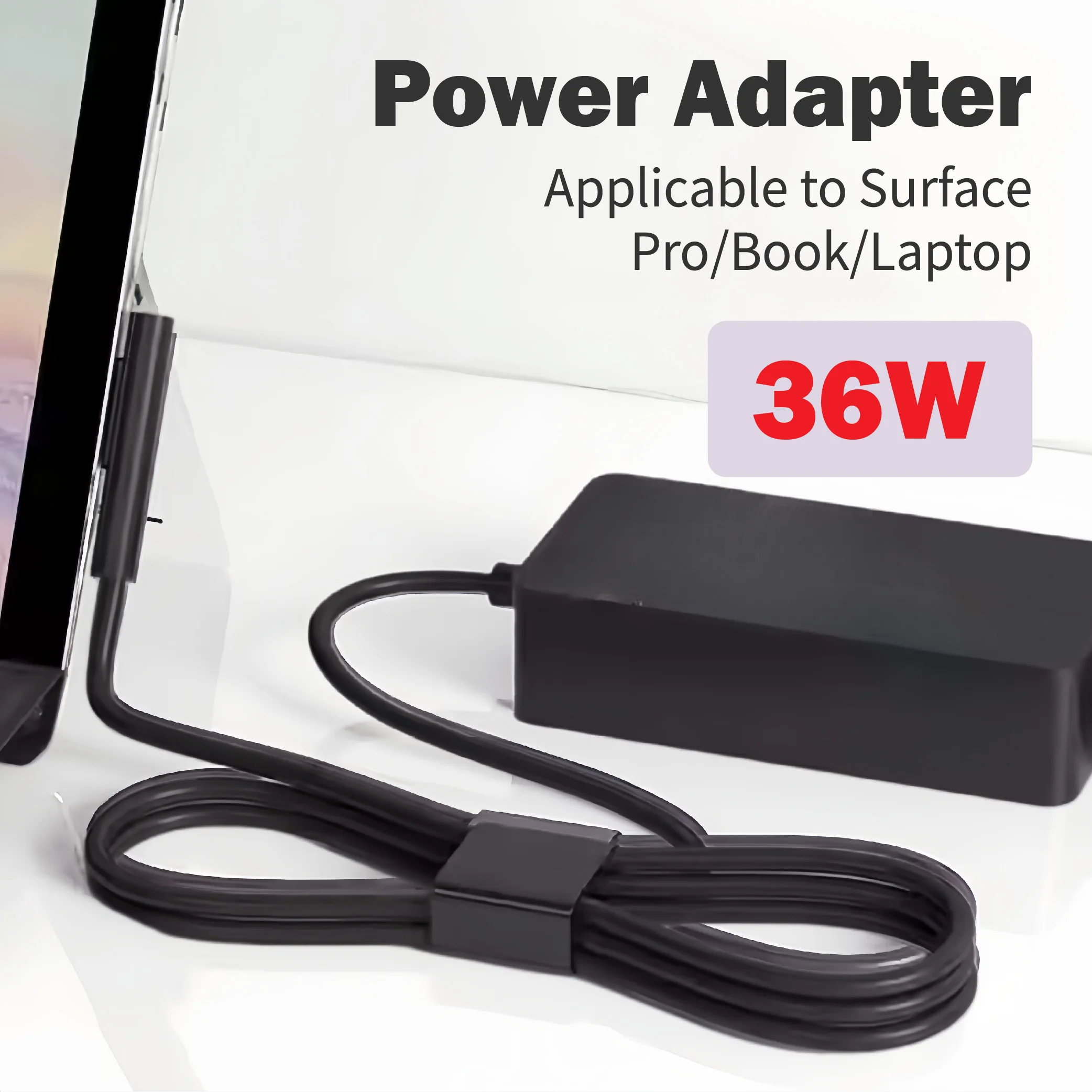 شاحن محول 36 واط لأجهزة الكمبيوتر المحمول Microsoft Surface Pro 3 1631 Surface Go1/2/3 1943/2013 5V-1A/12V 2.58A