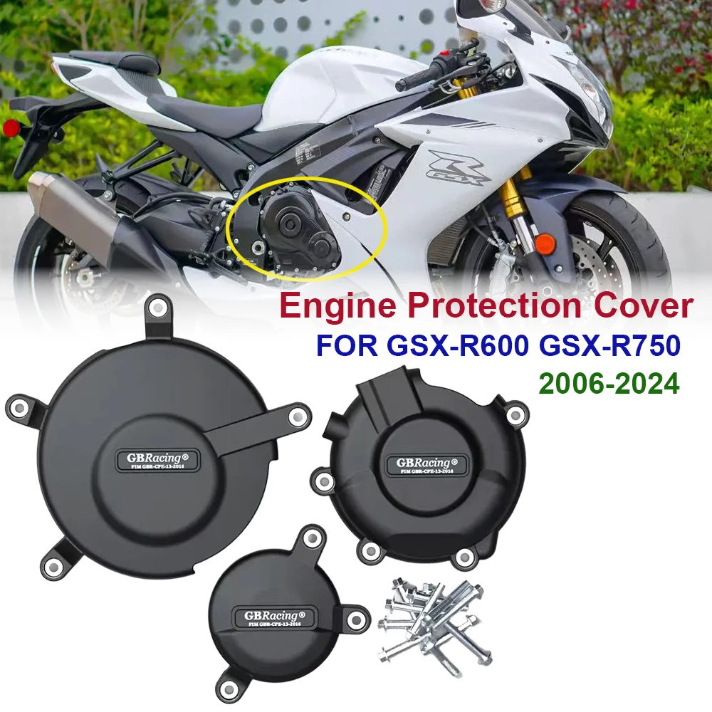 

Устройство защиты посадки мотоцикла, крышка двигателя, защитный чехол для Suzuki GSXR 600 GSXR 750 GSX-R600 GSX-R750 2024 2006-2023