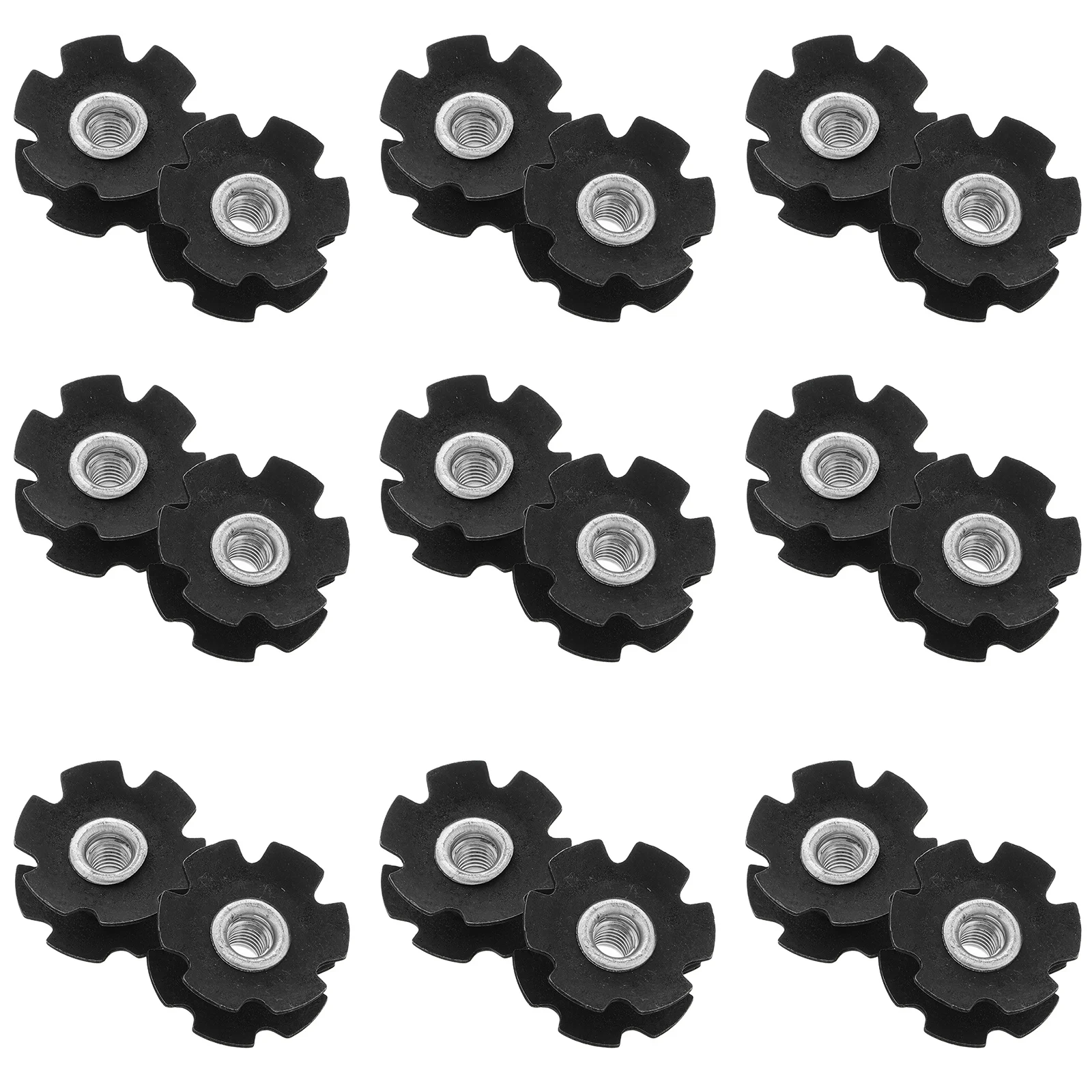 

20pcs Bicycle Headset Star Nut Universal Bike Fork Nut Anti-Loosening Expanding Design For Mountain Road E-Bicycle Cycling High