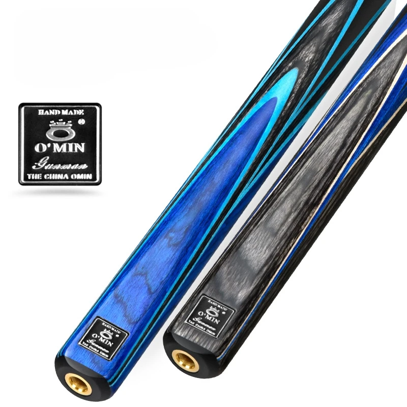 Producto estrella: Taco de billar Omin hecho a mano, taco de snooker de 3/4 con unión, taco clásico de madera de fresno con unión de latón, punta de 9-10 mm para billar y snooker.