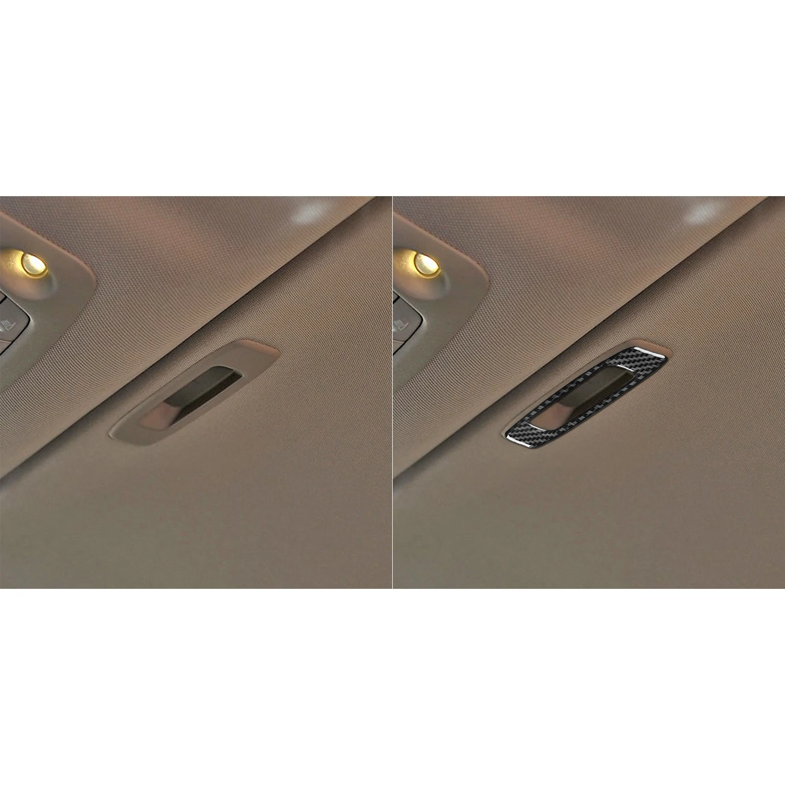 탄소 섬유 지붕 선루프 핸들 패널 장식 커버, 인테리어 장식 스티커, 인피니티 Q50 2014-2020 자동차 액세서리