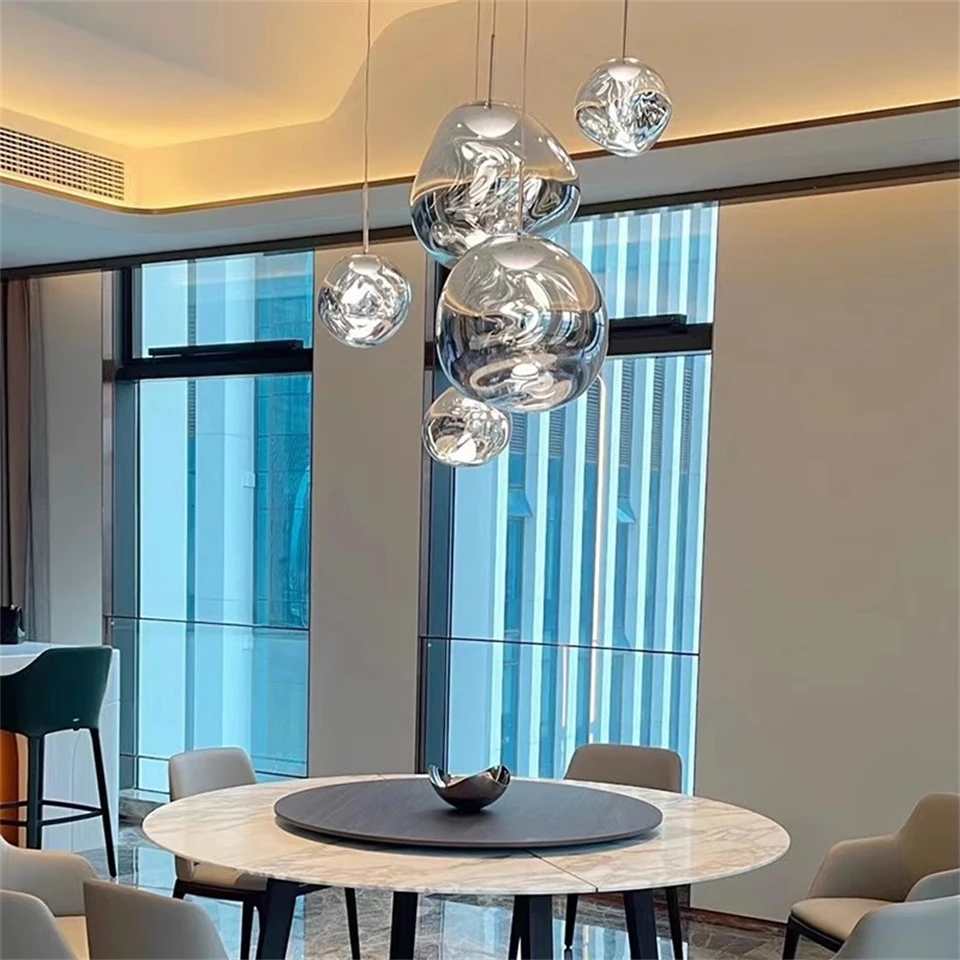 

Nordic Designer PVC Lava LED Pendant Light Original Edition for Living Room Kitchen Home Decor Unique Fixture Luminaire