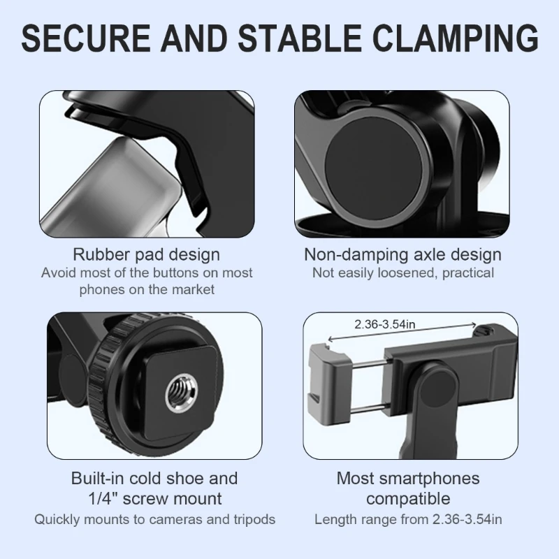 

Secure Clamp for Pocket 3 Gimbal Camera with AntiSlip Pad
