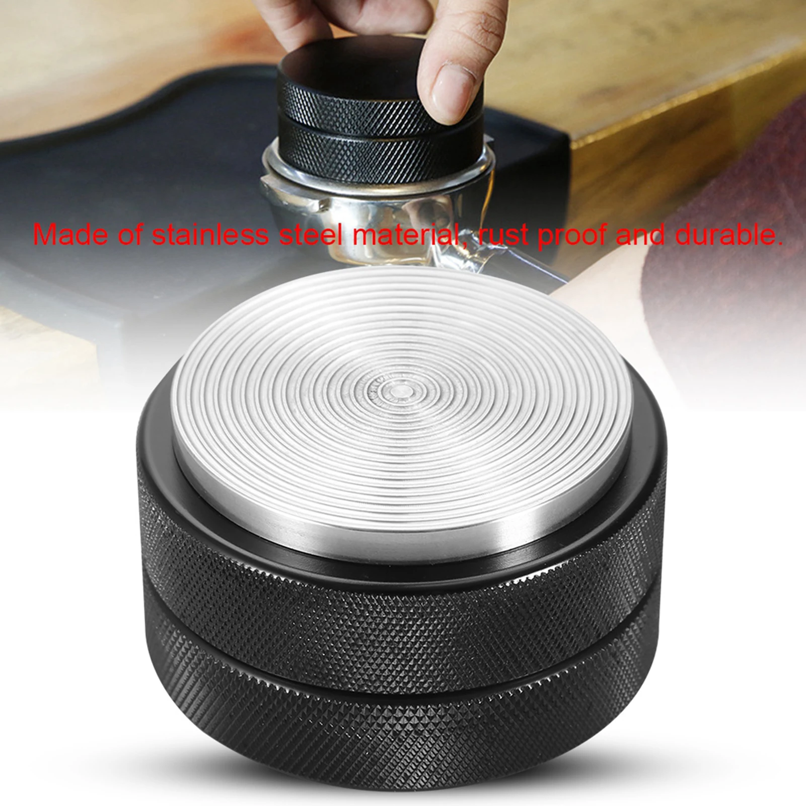 51mm Coffee Tamper 51mm Stainless Steel Coffee Tamper Base Coffee Bean Press Tool Black Coffee Bean Press Tool Coffee Tamper