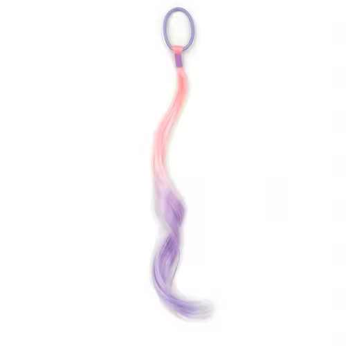 Colored Hair Extensions Synthetic 14"  Lightweight Colored Hair Extensions for Kids Curly Ponytail Extension with Elastic Tie - Image 11