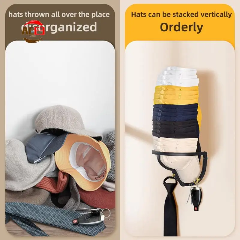 

AEE3-стойка для шляп, органайзеры для бейсбольных кепок, держатель для шляп, органайзер для стены, настенная или клейкая полка для хранения шляп, вмещающая