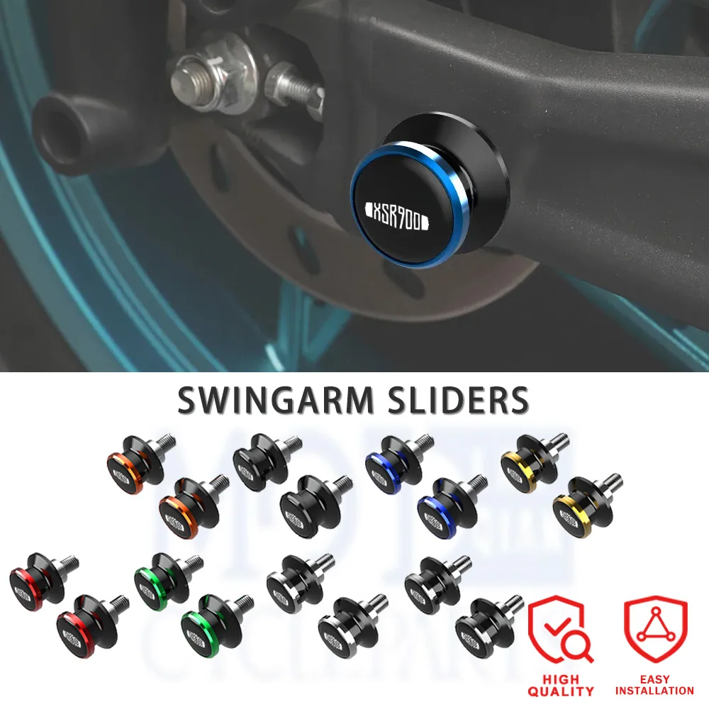 

6MM Motorcycle Swingarm Spools Rear Stand Screws Sliders Accessories For YAMAHA XSR900 XSR 900 2023 2022 2021 2020 2019 2018 17