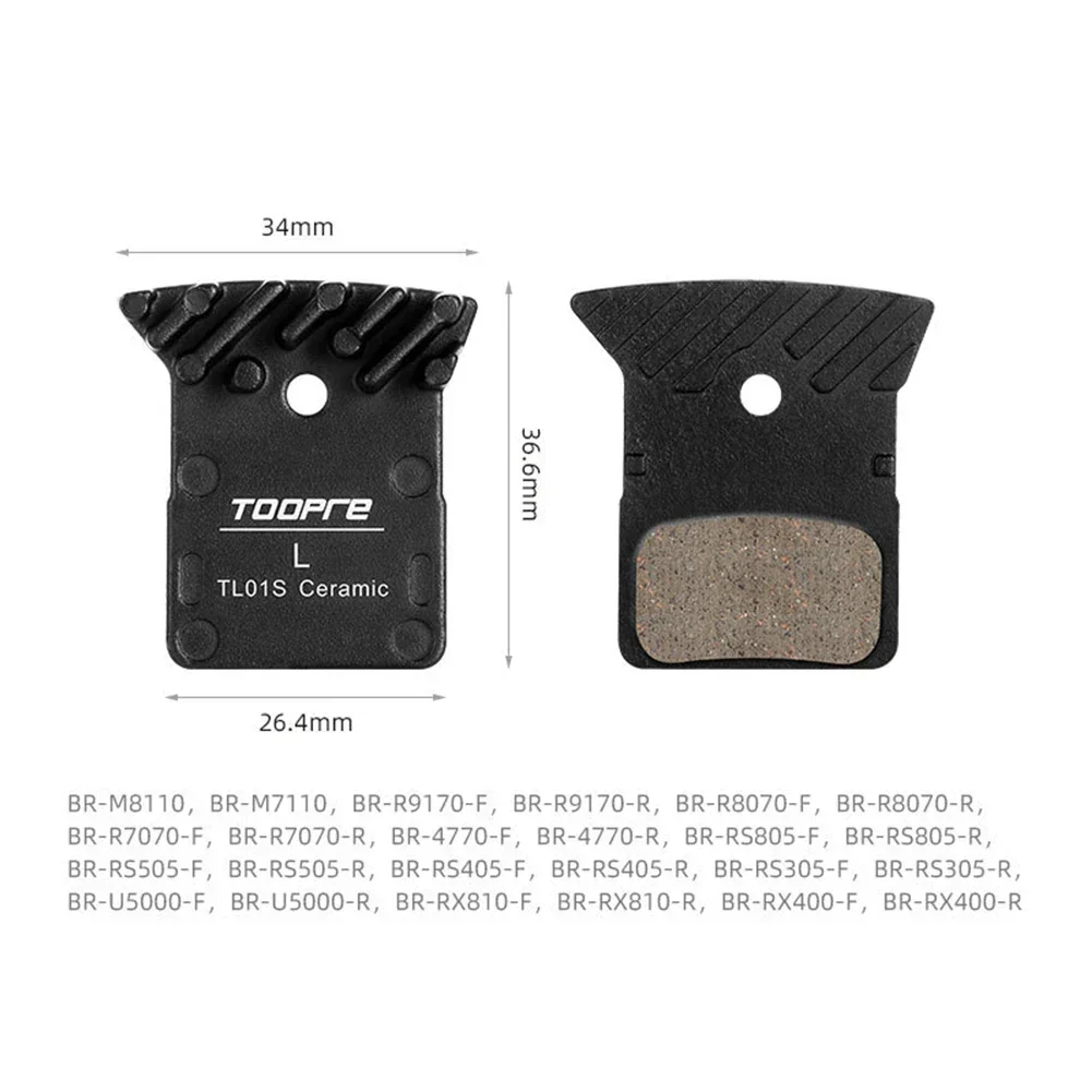 1 Pair L03A/L04A/L05A Bike Ceramic Disc Brake Pads For Shimano RS805 R9170 R8070 M8110 RS405 RX400 U5000 Bicycle Accessories