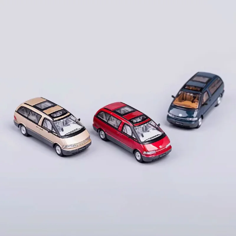 

GCD 1:64 Scale Alloy PREVIA Van Car Model Diecast Finished Product Simulation Toy Collection Static Model Ornament