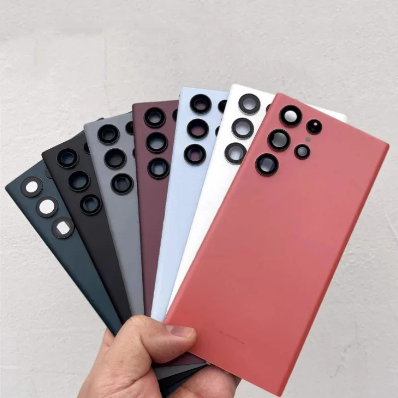 Замена стекла задней крышки для Samsung Galaxy S22 S22/plus s22ultra SM-S9010 s9060 s9080, задняя крышка корпуса, чехол