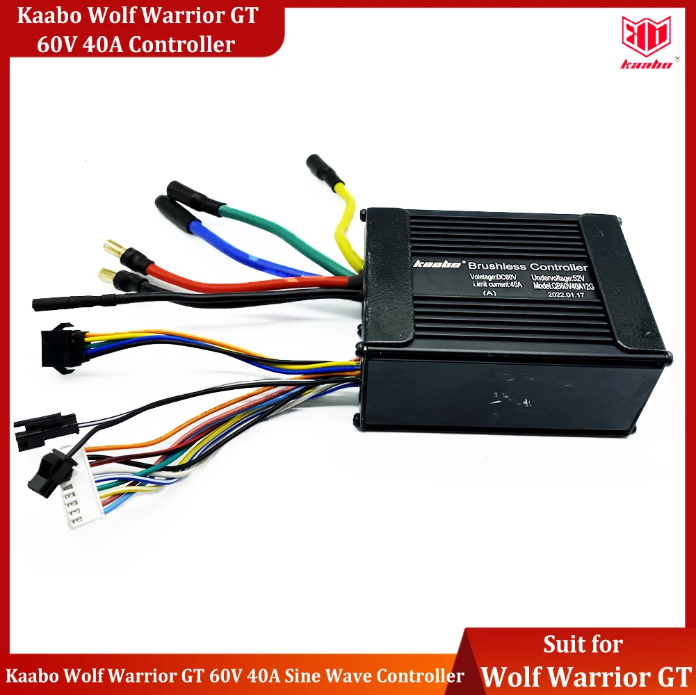 Original Kaabo 60V 40A Sine Wave Controller Brushless Controller for Kaabo Wolf Warrior GT Pro E-Scooter Official Kaabo Part