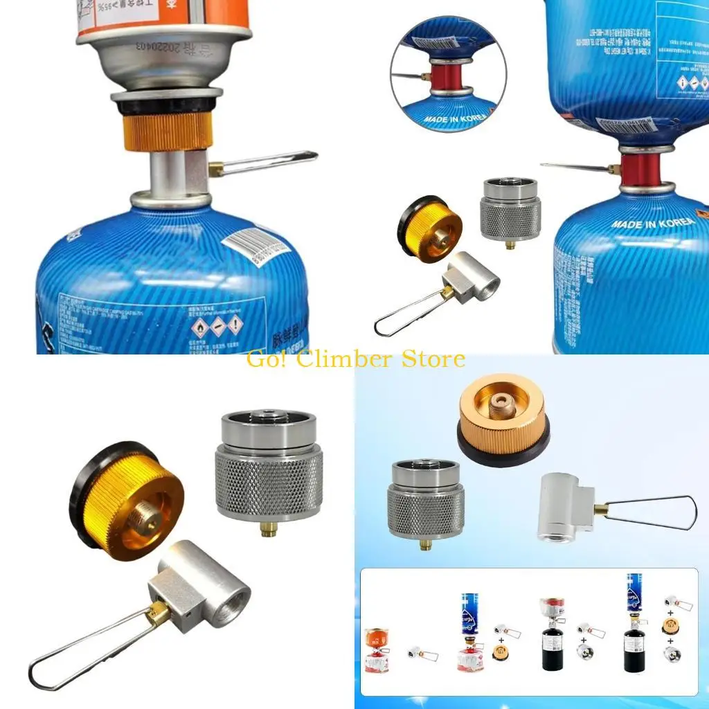 Q84C Practical Convert Adapter Long Gas Cans Convert Efficient Gas Conversion Solution Easy to Use for Camping and Cooking