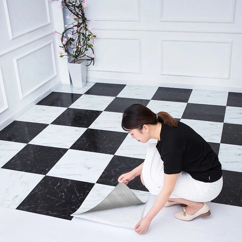 Waterproof Self-Adhesive Thick Marble Floor Tile 2