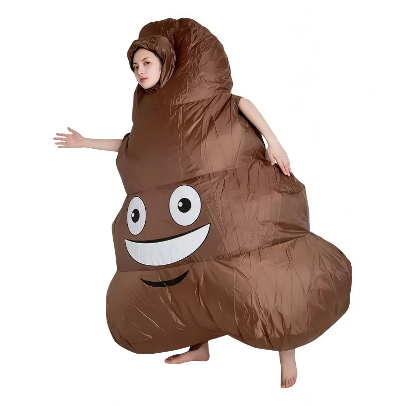 زي حفلة مضحك لأداء براز قابل للنفخ للبالغين في عيد الهالوين وعيد الميلاد وكرنفال محاكاة ساخرة ملابس قابلة للنفخ