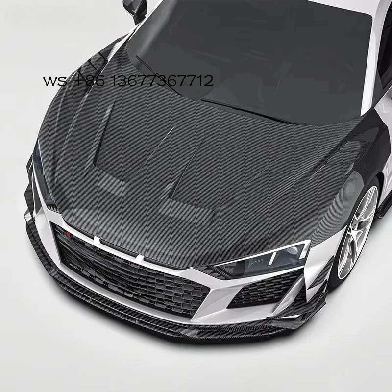 Paktechz Prepreg غطاء محرك من ألياف الكربون الجافة R8 2016 - 2023 #1