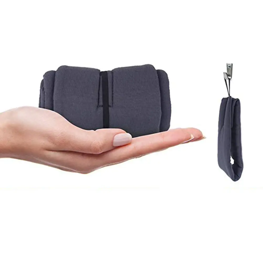 

Хлопковая маска для сна с полным затемнением, складная, моющаяся, с чехлом для хранения, удобная повязка на глаза для путешествий, дома и офиса