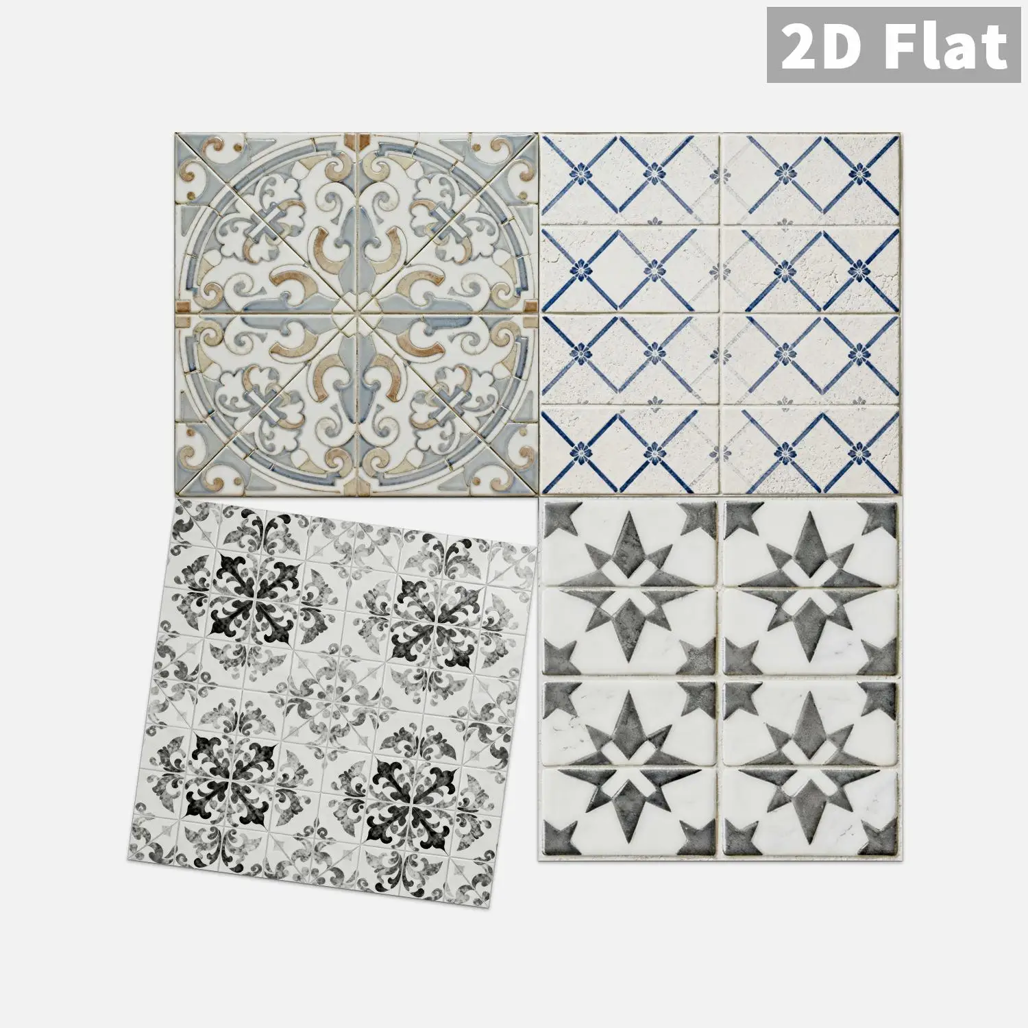 

36 pieces of vintage Moroccan self-adhesive waterproof tile stickers for kitchen, bathroom, background, and home decoration