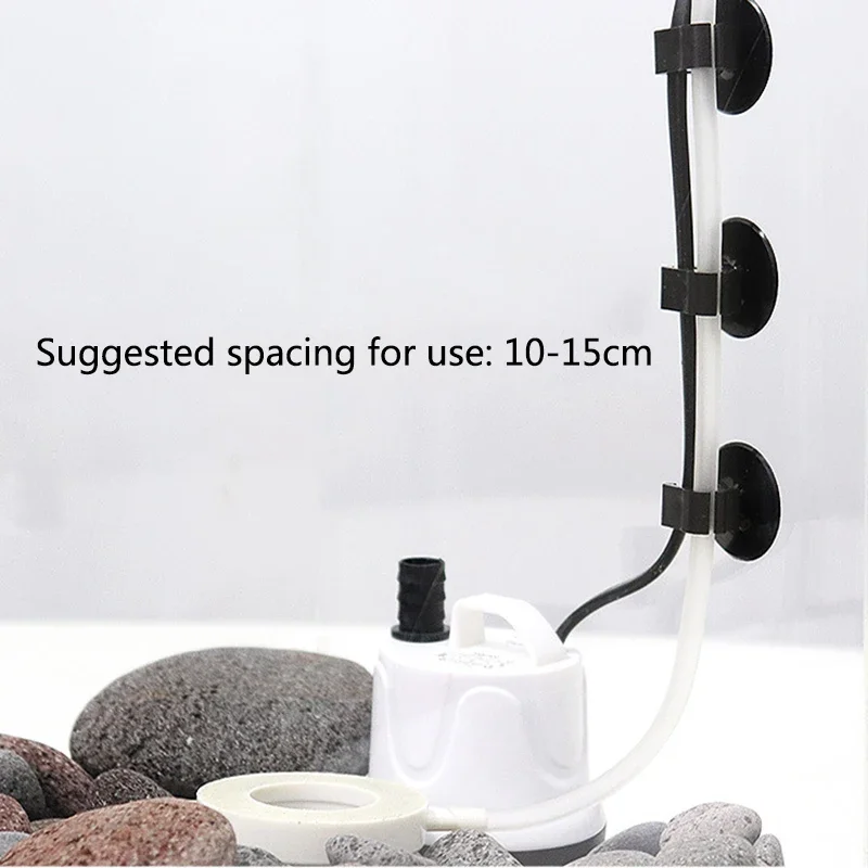 5Pcs Aquarium Suction Cup Clip Fish Tank AirLine Tube Oxygen Hose Pump Power Cord Buckle Wire Finisher Suction Cups 6/16/20mm