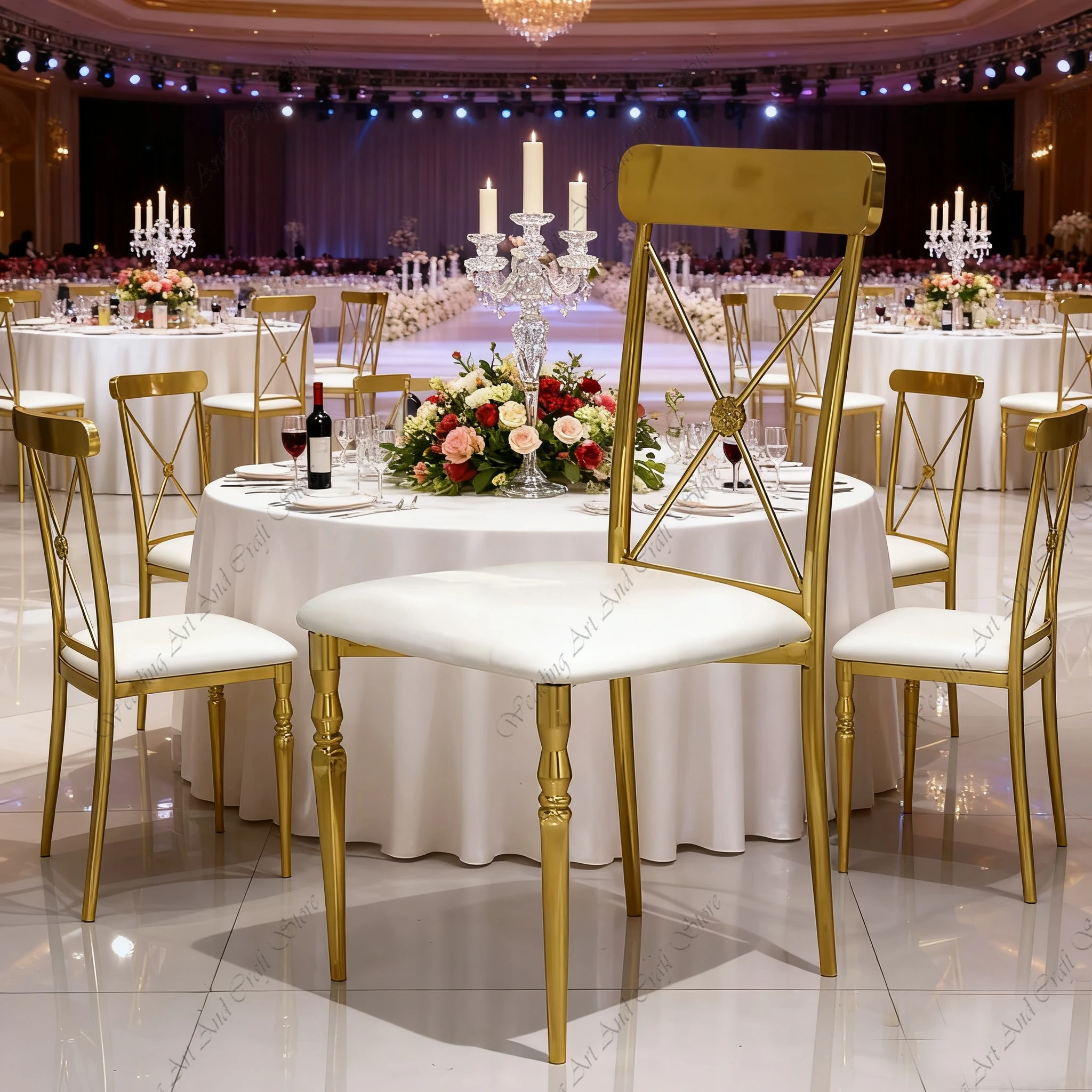 56pcs f30 Modern Outdoor Wedding Chairs Metal Frame Luxury Furniture Leather Event Chairs for Wedding Banquet Hotel ivy379