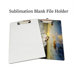 A4 A5 New Style Office Wooden File Folder Sublimation Blank Printing MDF Wood Paper Folder For Thermal Transfer Print Clip Board