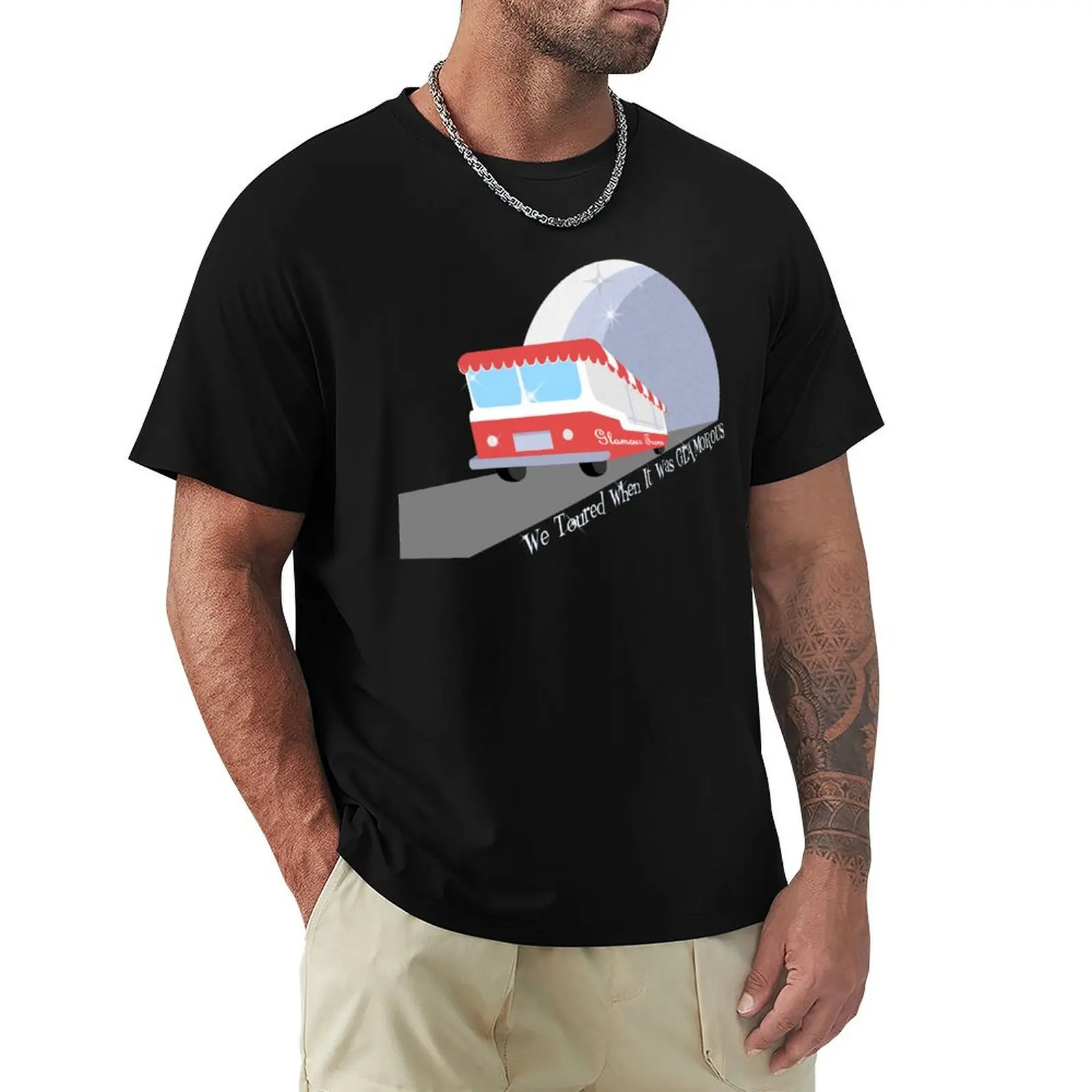 USH Tour Guide Glamor T-Shirt Daily Wear Plain Short Sleeve Shirt