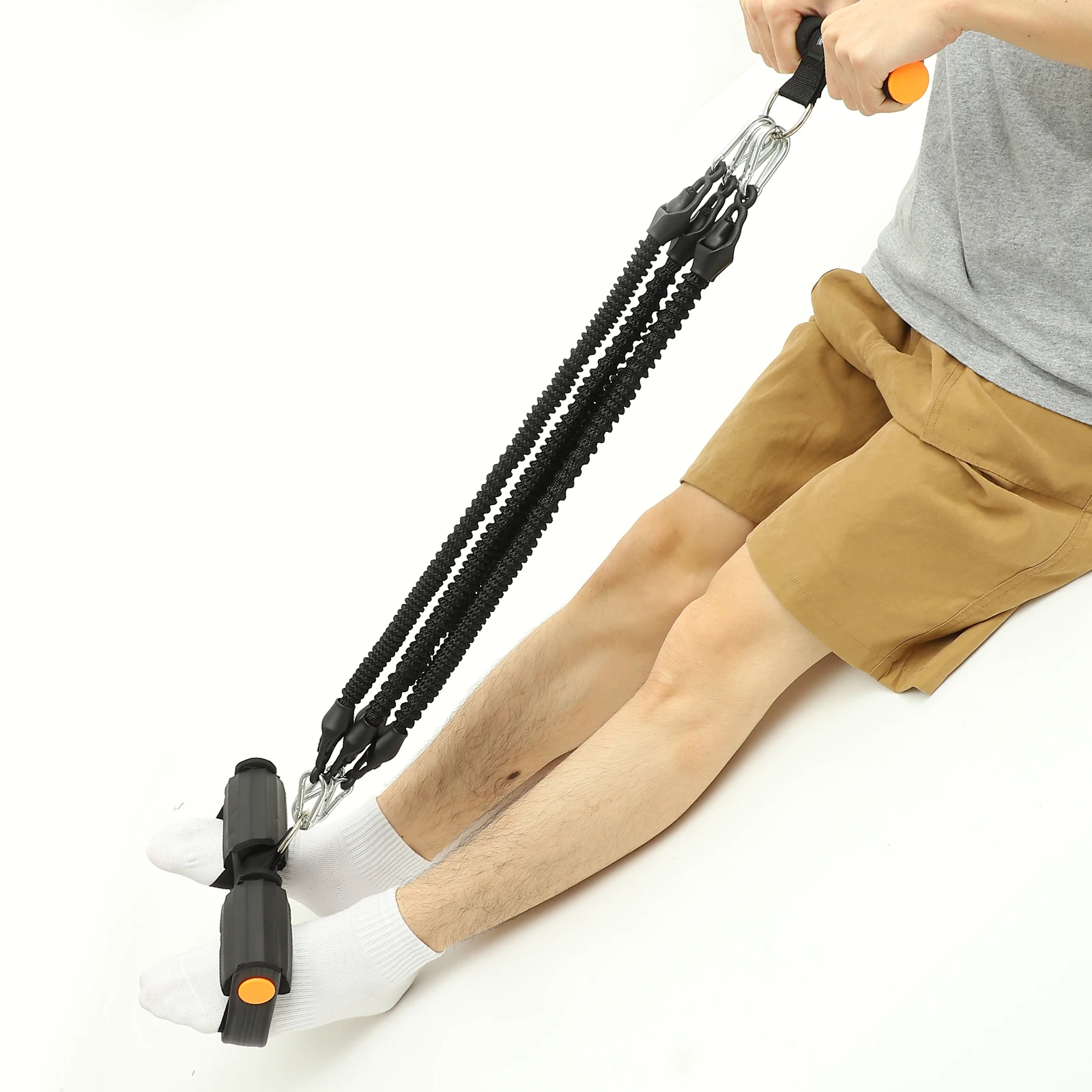 

Tpe Elastic Pull Rope Multifunctional Pedal Puller Resistance Band for Home Fitness Biceps Triceps Shoulder Abdomen Exercise