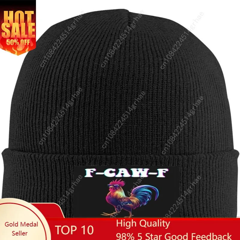 

Antaa F-Caw-F Chicken Knit hat Funny FCAWF Chicken Beanie