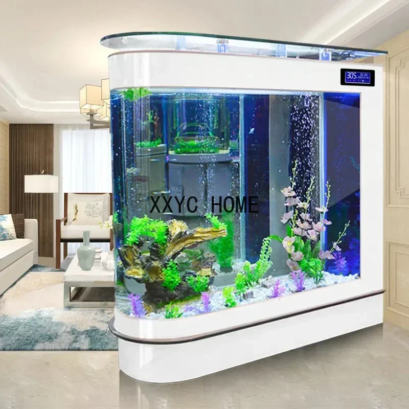 

Fish Tank Aquarium Large Fish Globe 1.5 M Partition Ecological Glass