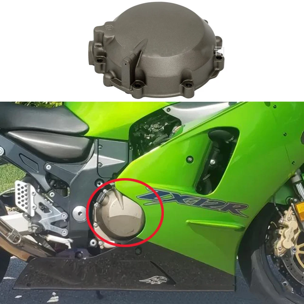 

New 1 x Left Side Aluminum Stator Engine Crank Case Cover Fits For KAWASAKI ZX12R 2000-2001