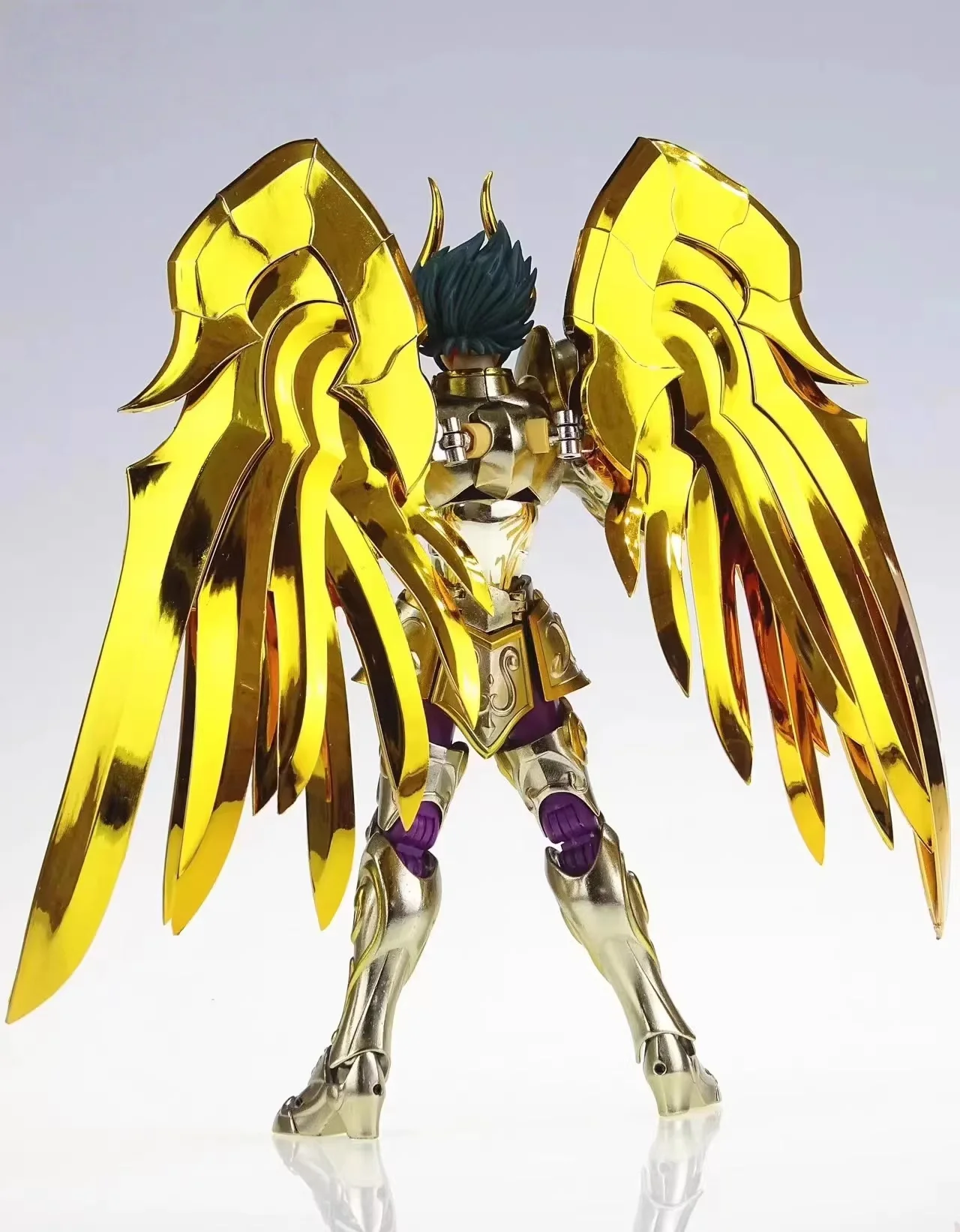 In Stock KUN MST God's Goat / Shura 24K Gold Soul Saint Seiya Saint Clothes Myth EX Capricorn Action Doll Toy Collection Gift