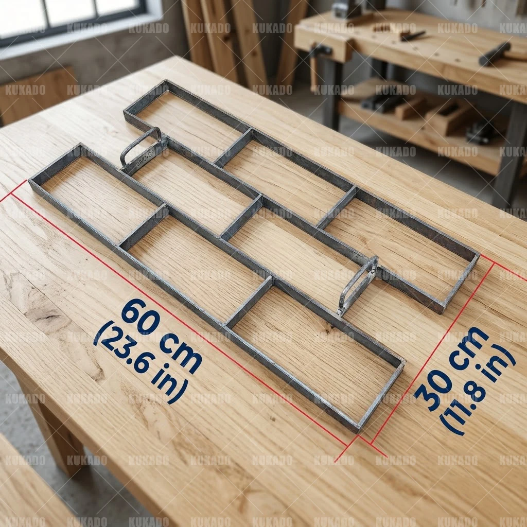 Brick Texture Embossing Mold for Garden Square Courtyard Corridor Cement Floor Anti-Slip Stamping Building Steel Paving Tool