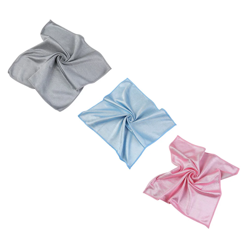 

3 Pcs Rag Car Window Cleaning Cloth Glasses Polishing Cloths Towel Microfiber for Eyeglasses Rags