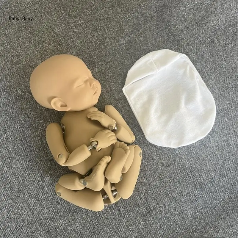 Infant Photography Props Elastic Sleepsack Baby Photoshooting Props Wrapping Newborns Shower Gift Photo Posing Accessory Q81A