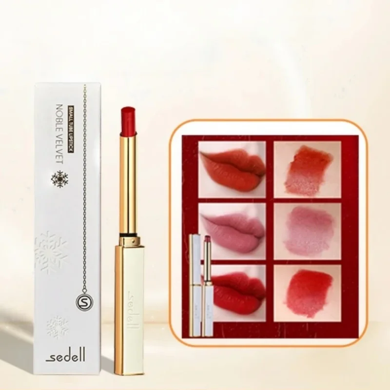 전문가용 벨벳 립스틱 틴티드 립밤 립 스테인 모든 피부톤용 보습 영양 립스틱 여성용 팩