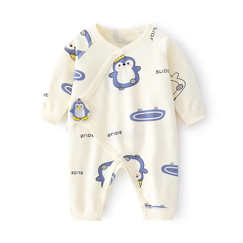 0-6M Newborn Baby Girl Boy Romper Cotton Print Infant Jumpsuit Casual Newborn Clothes For Girls Boys Spring Autumn Clothing New