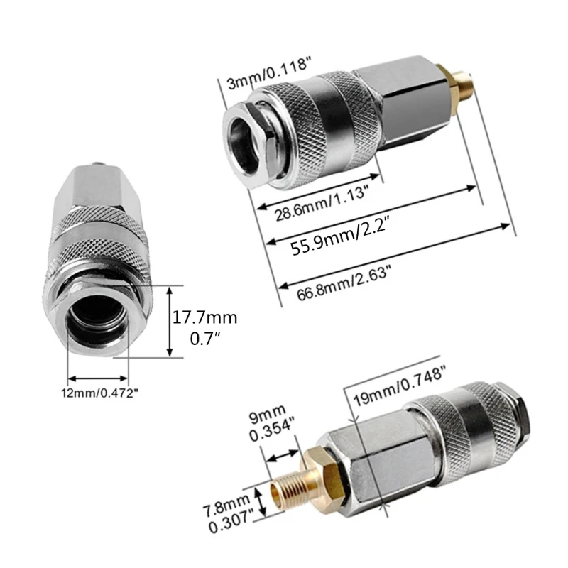 Car Tire Inflator Chuck Air Compressor Nozzle Fast Conversion Head Drop Shipping