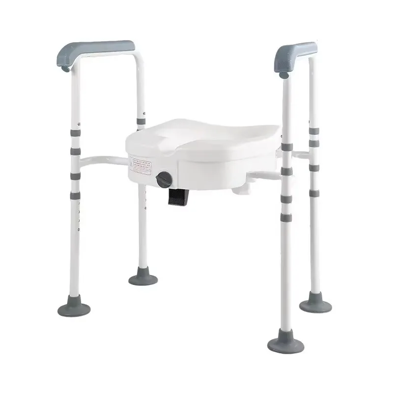 Toilet Safety Frame Raised Toilet Seat with Handles for Elderly Pregnant Women Post Surgery Recovery Bathroom Aid Stand Up