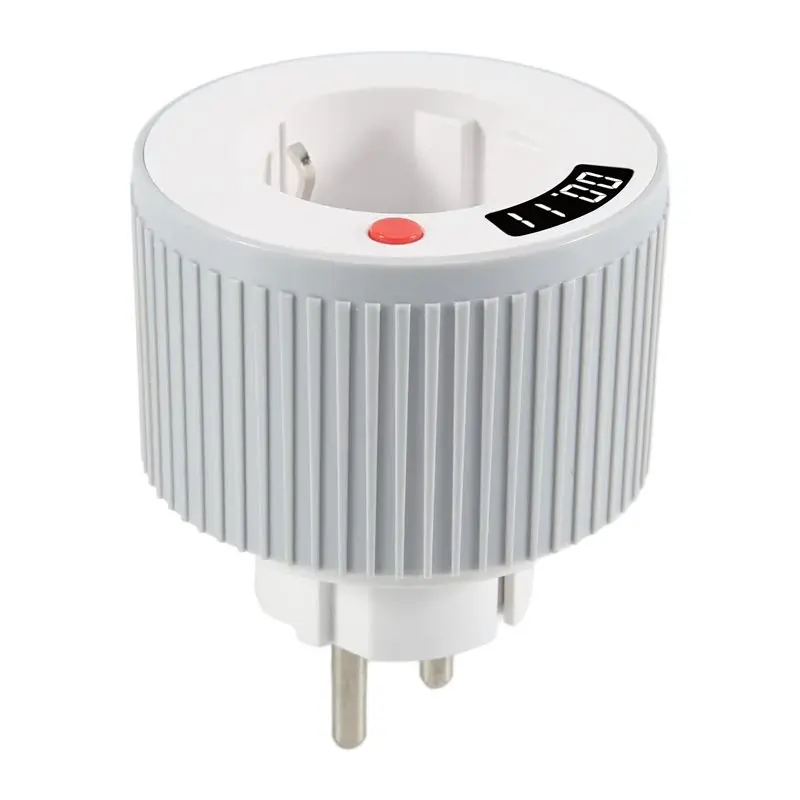 

AEE6-Timer Socket, Timer Digital Single Switch Rotating Countdown Timer 15 Minutes To 24 Hours With LED Digital EU Plug