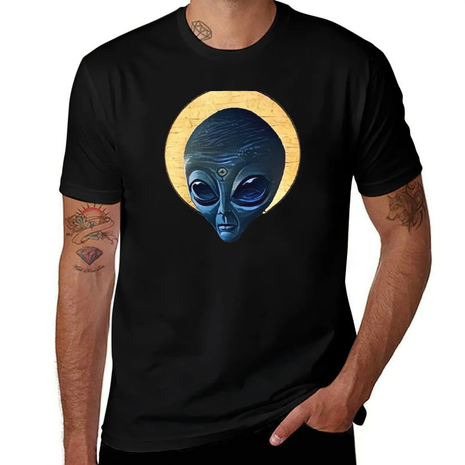 

Футболка St. Alien, мужская футболка из 100-процентного хлопка, мужская футболка, футболка