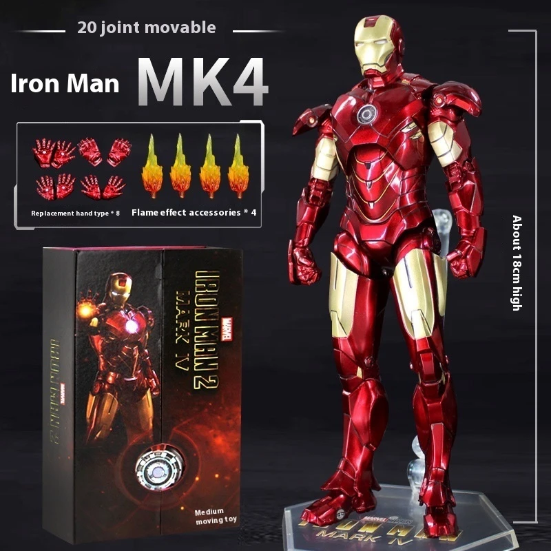 Echte mk50 Iron Man Figur Spielzeug Wunder Rächer 3 Marionette Modell Ornament 7 Mark 85 Film Peripherie Figuren und Desktop