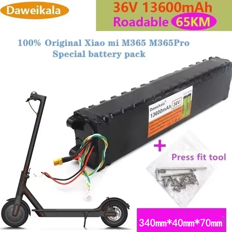 

Original 36V 18650 battery Pack For M356 M356 Pro Special Battery pack 36V battery 13600mAh bike Riding 65km