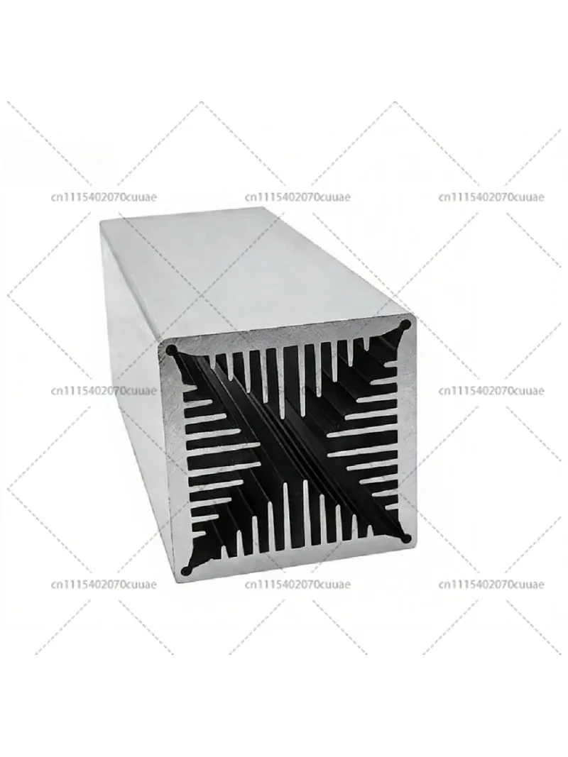 80x80x200mm Aluminum Wind Tunnel Heat Sink High Power Cooling Radiator